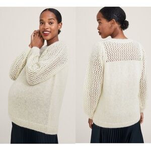 Hatch Beige Mohair Sweater Size 2  or Medium NWOT